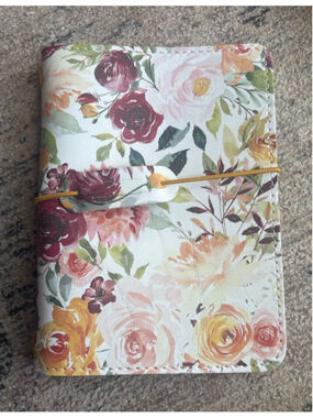 Foxy Fix Limited Edition Floral Personal Size Traveler’s Notebook Cover 4.5x6.5”